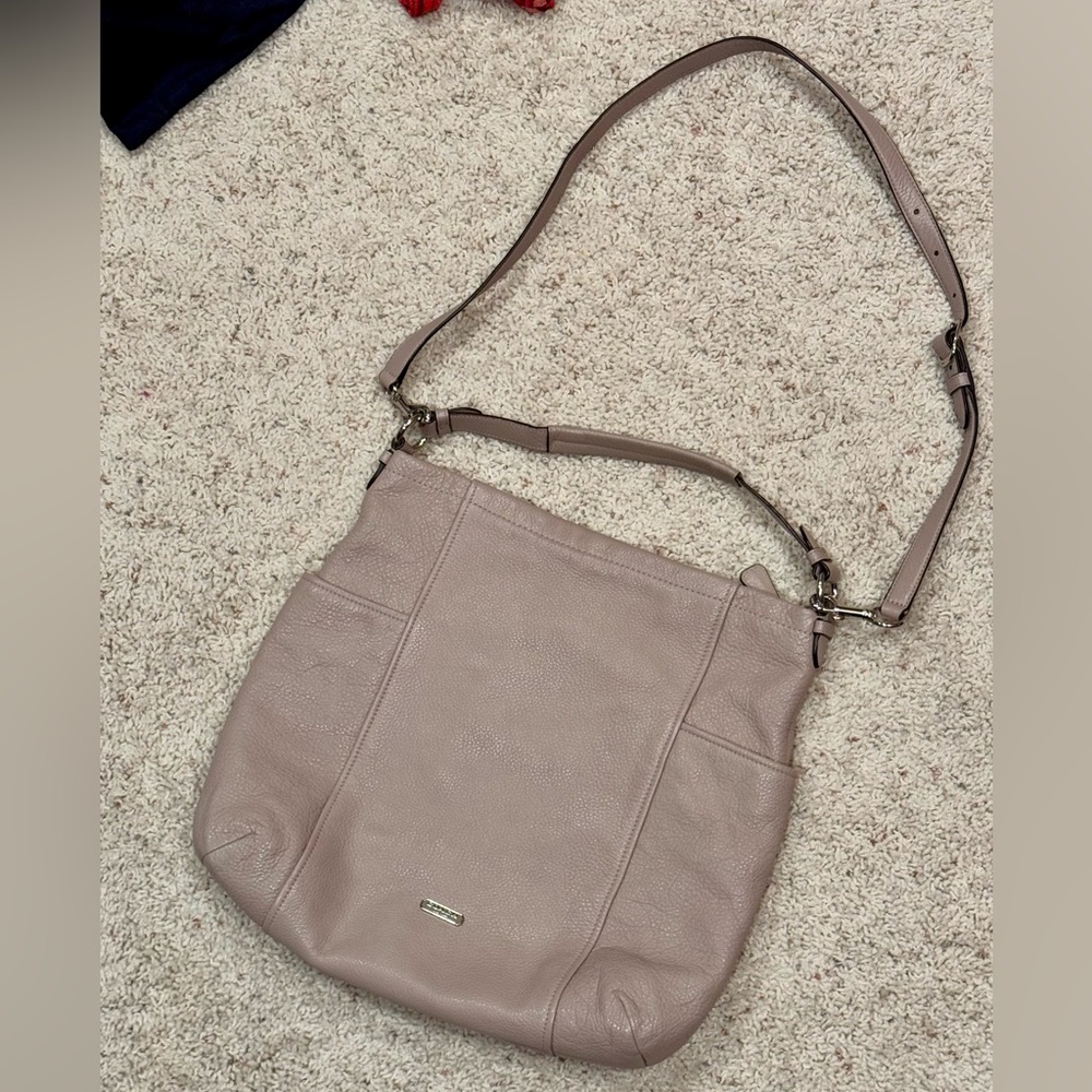 Coach Gray Hobo Bag with Slouchy Shape and Medium Size